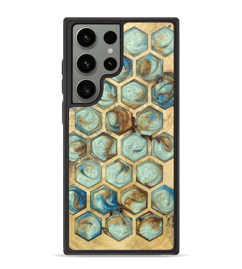 Galaxy S23 Ultra Wood+Resin Phone Case - Grady (Pattern, 676550)
