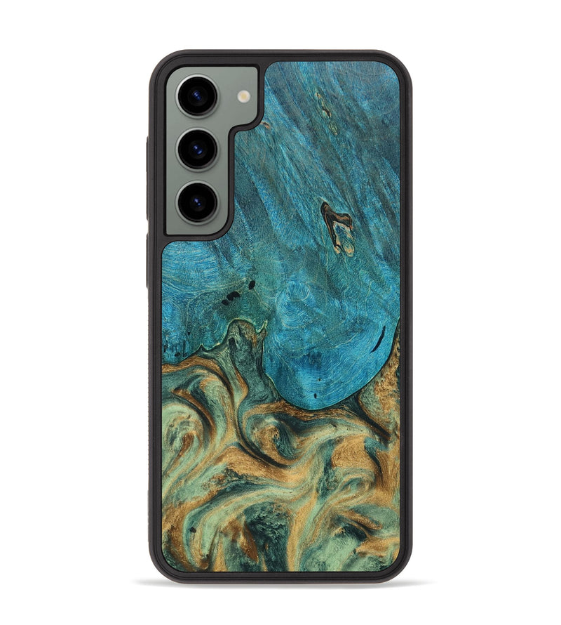 Galaxy S23 Plus Wood+Resin Phone Case - Lakisha (Green, 676647)