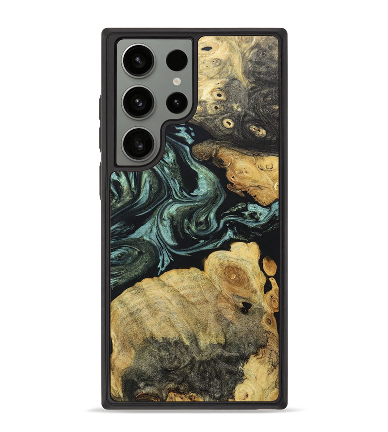 Galaxy S23 Ultra Wood+Resin Phone Case - Kailani (Green, 676671)