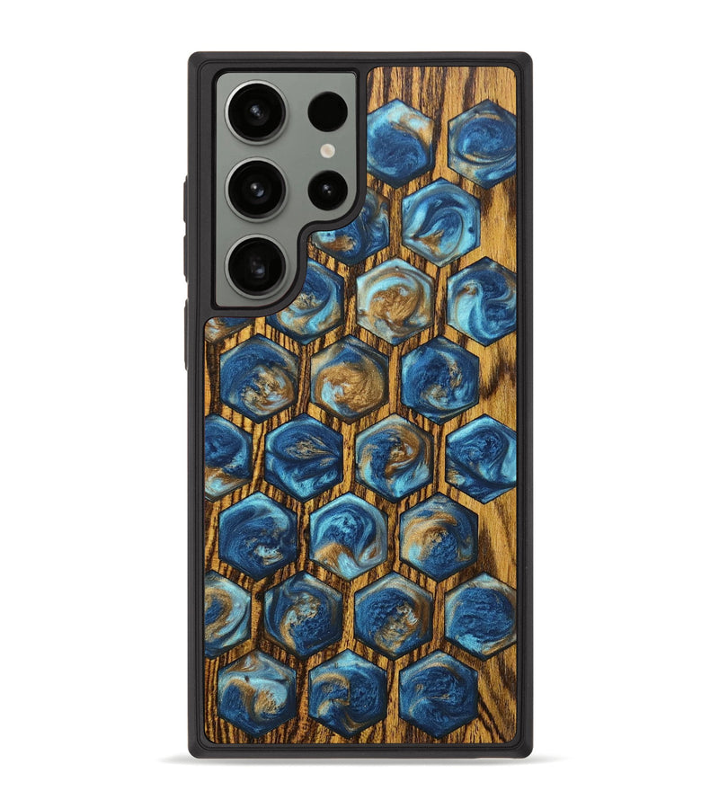 Galaxy S23 Ultra Wood+Resin Phone Case - Harrison (Pattern, 676727)