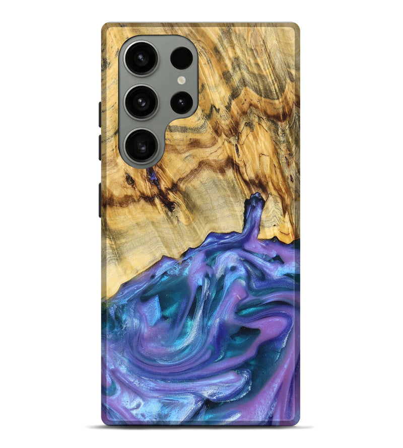 Galaxy S23 Ultra Wood+Resin Live Edge Phone Case - Kara (Purple, 676845)