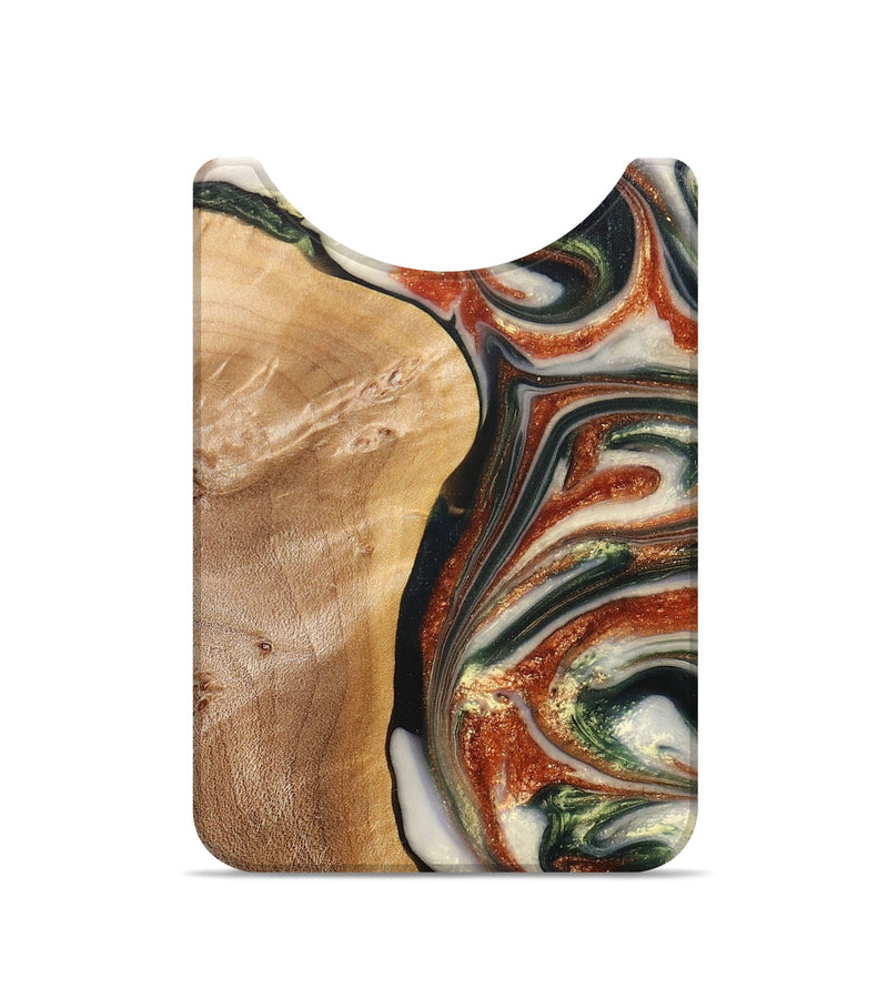 Live Edge Wood+Resin Wallet - Jordan (Green, 676874)