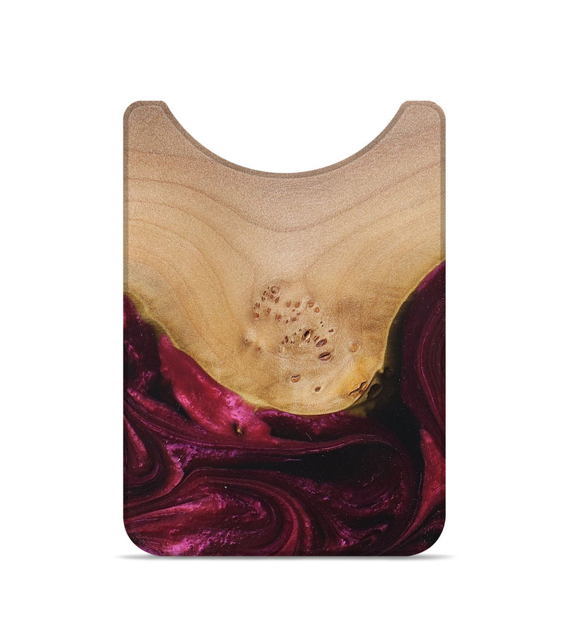 Live Edge Wood+Resin Wallet - Savannah (Red, 676875)