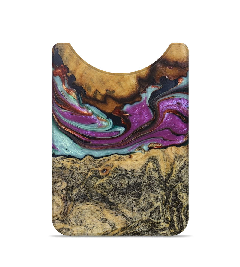 Live Edge Wood+Resin Wallet - Ryker (Purple, 676877)