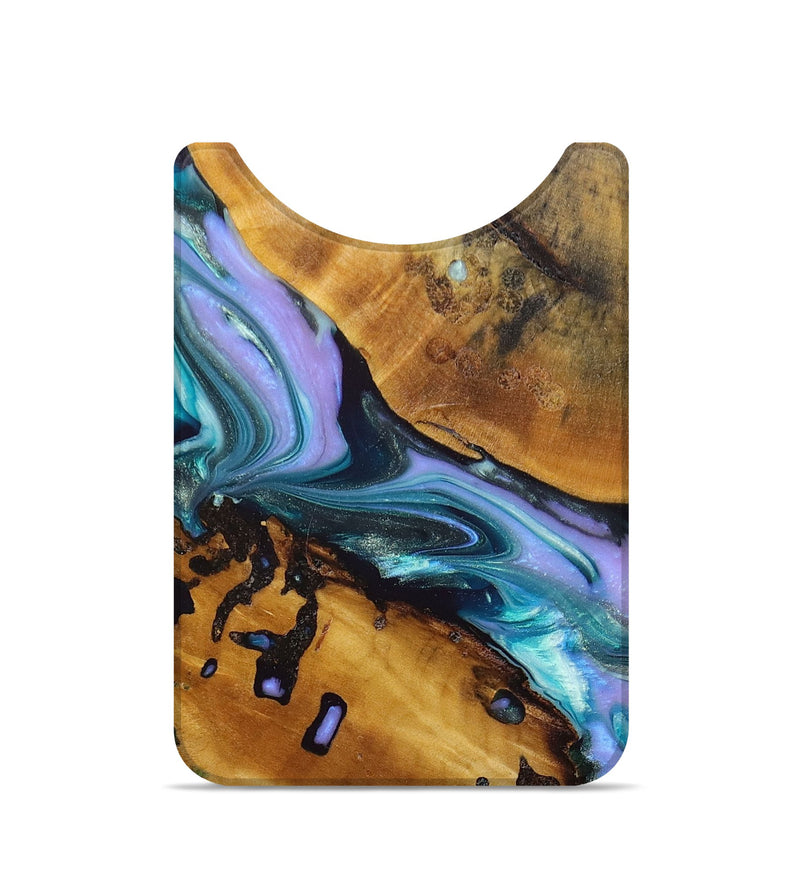 Live Edge Wood+Resin Wallet - Shannon (Purple, 676883)