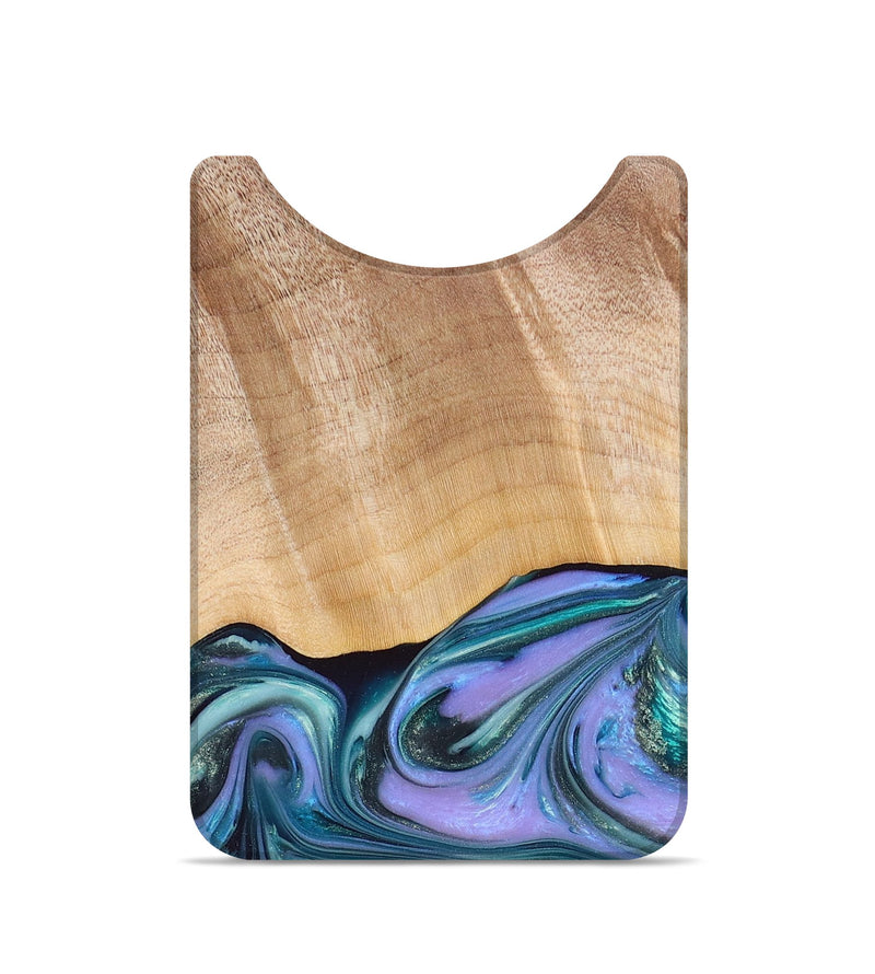 Live Edge Wood+Resin Wallet - Austin (Purple, 676884)