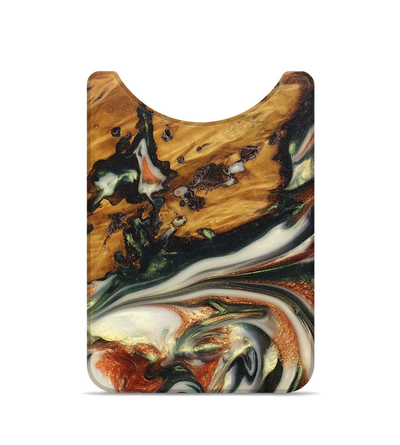 Live Edge Wood+Resin Wallet - Vonda (Green, 676896)