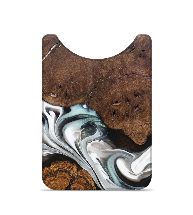 Live Edge Wood+Resin Wallet - Darlene (Green, 676901)