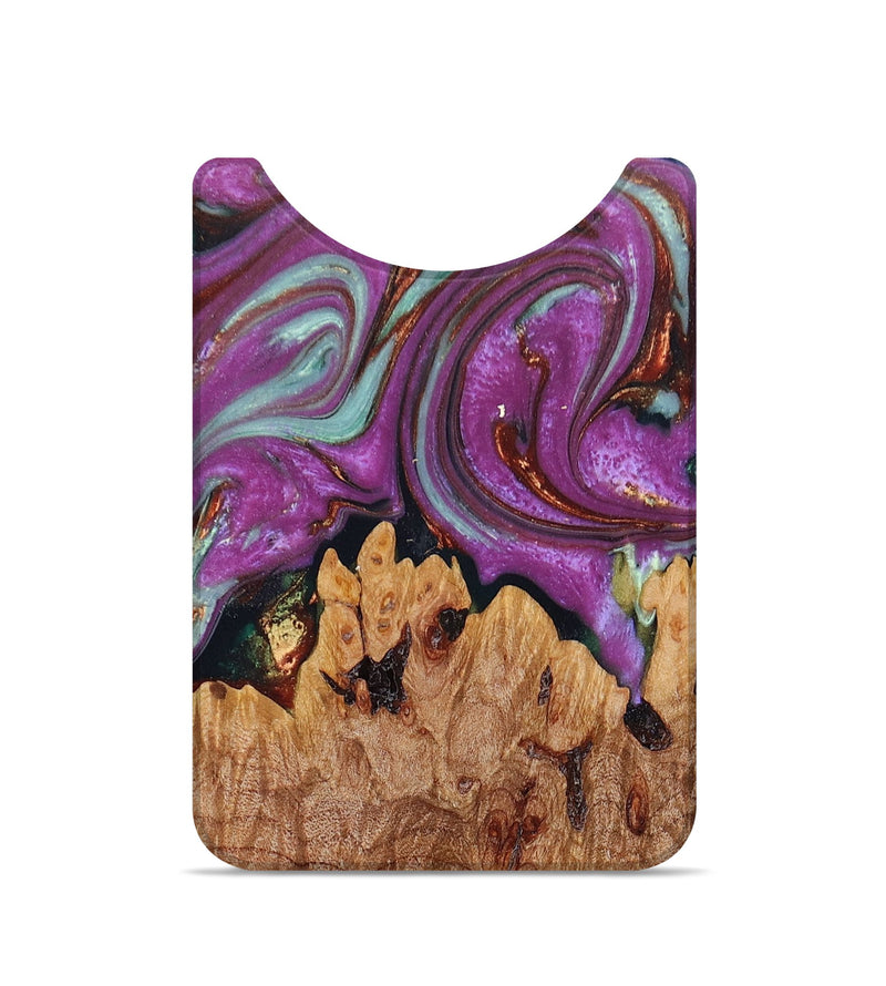 Live Edge Wood+Resin Wallet - Mario (Purple, 676911)