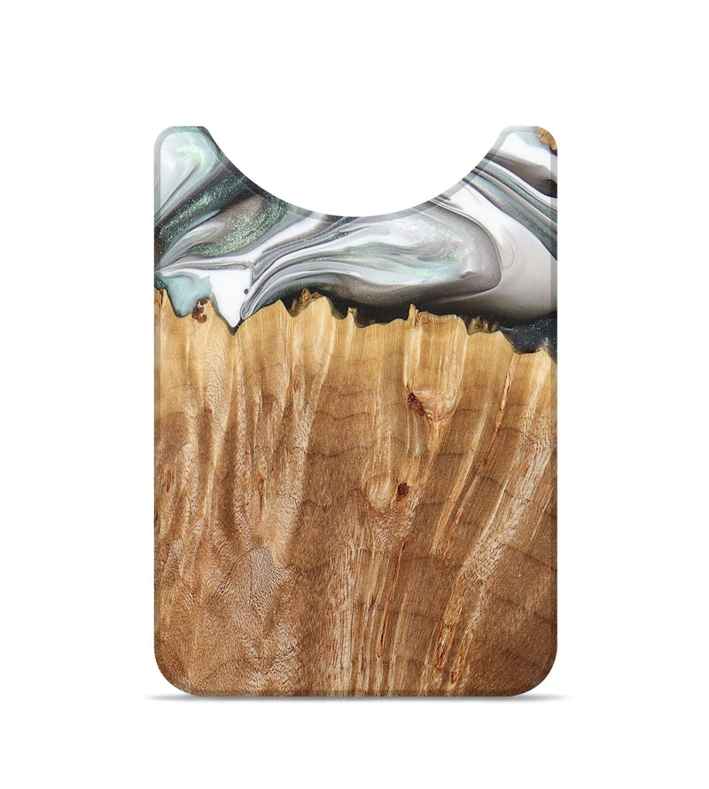 Live Edge Wood+Resin Wallet - Oscar (Green, 676922)