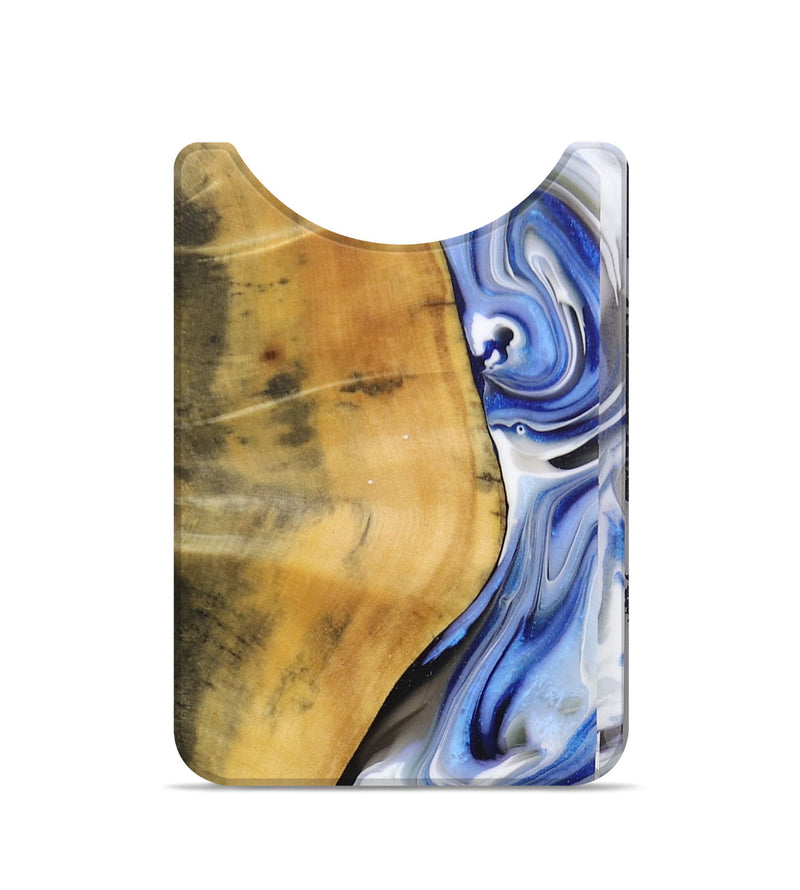 Live Edge Wood+Resin Wallet - Floyd (Blue, 676923)