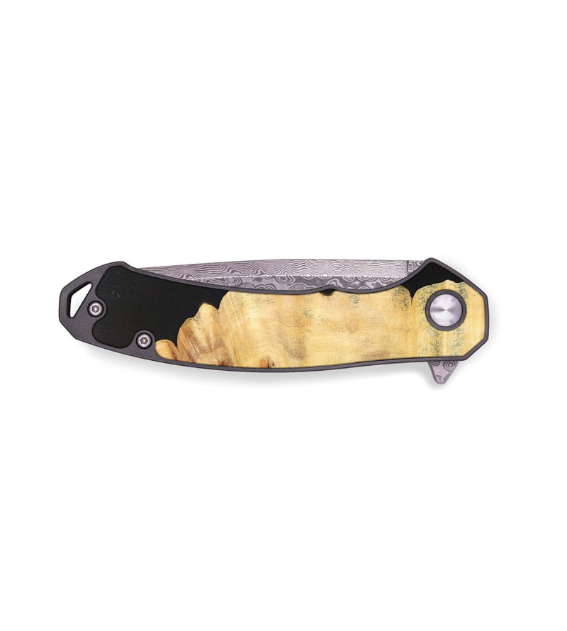 EDC Wood+Resin Pocket Knife - Palmer (Pure Black, 676959)