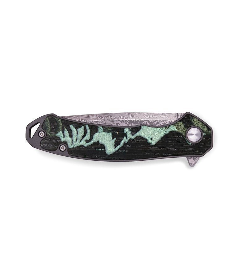EDC Wood+Resin Pocket Knife - Yvette (Pattern, 676965)