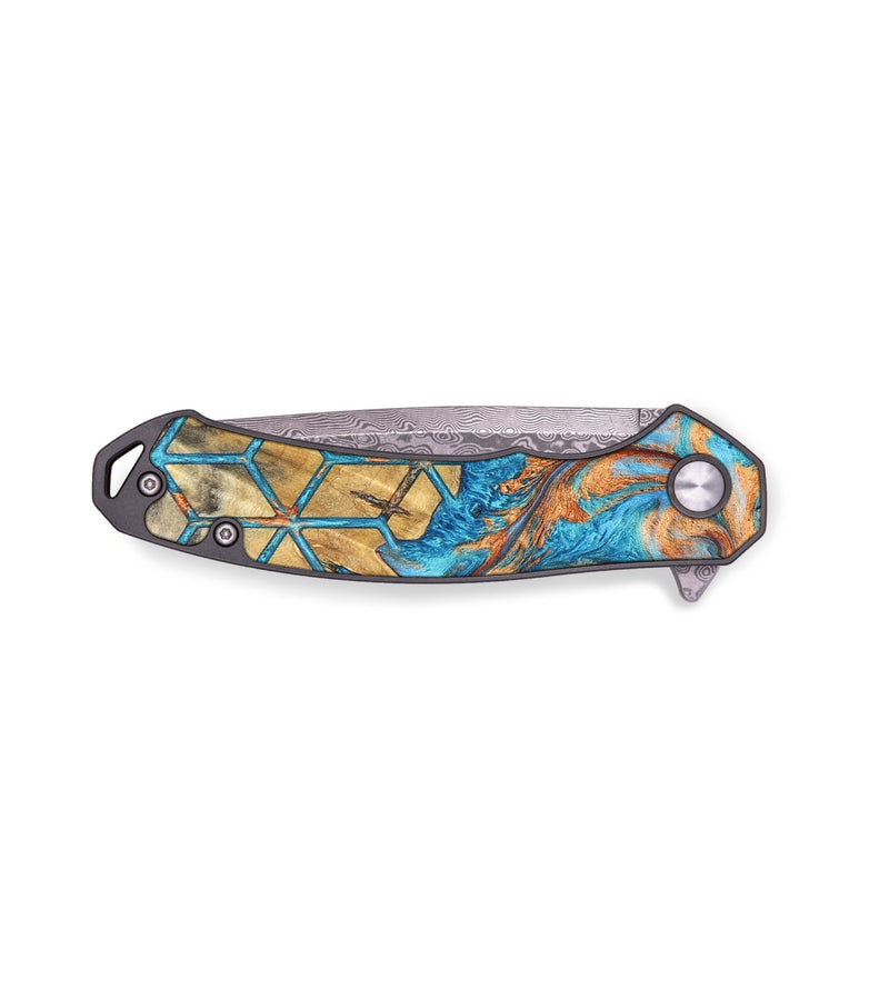 EDC Wood+Resin Pocket Knife - Trevor (Pattern, 676969)