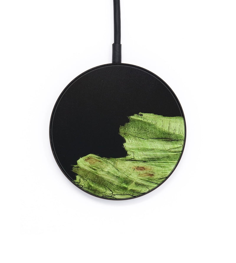 Circle Wood+Resin Wireless Charger - Claire (Pure Black, 677081)