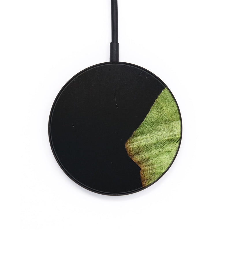 Circle Wood+Resin Wireless Charger - Deandre (Pure Black, 677091)