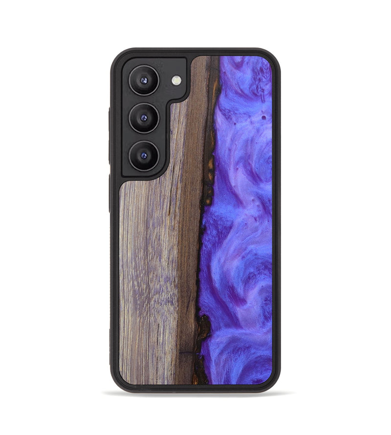 Galaxy S23 Wood+Resin Phone Case - Aliyah (Purple, 677219)