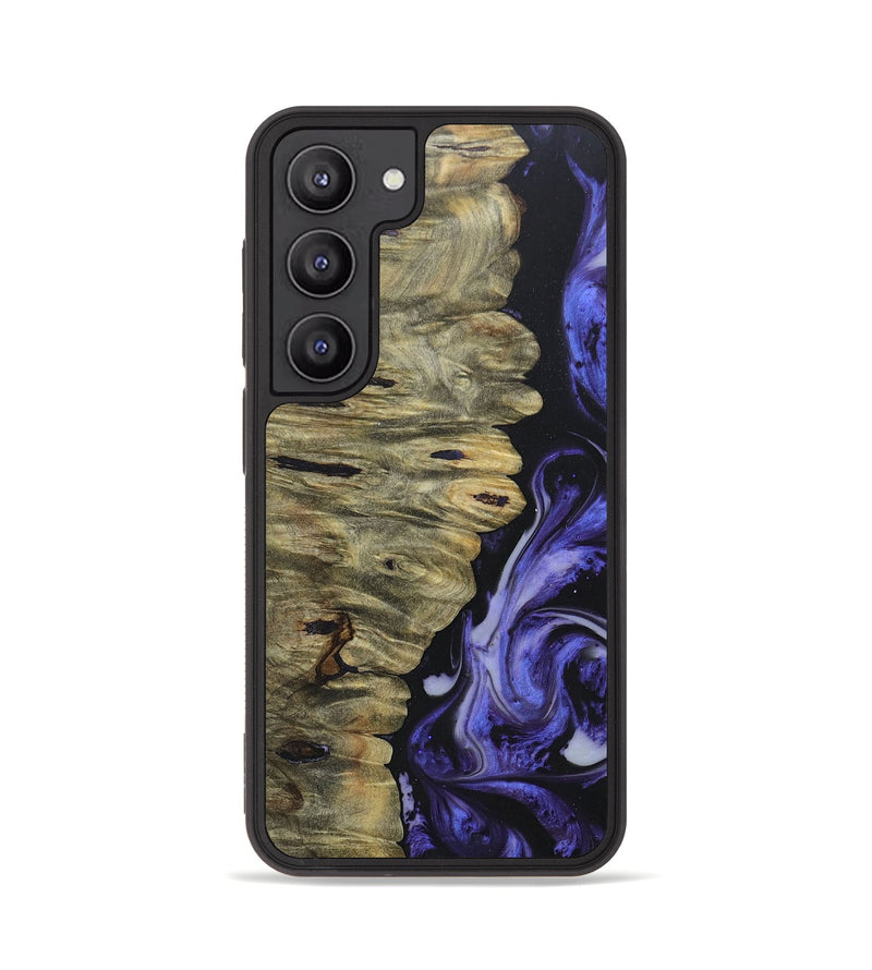 Galaxy S23 Wood+Resin Phone Case - Malakai (Purple, 677222)