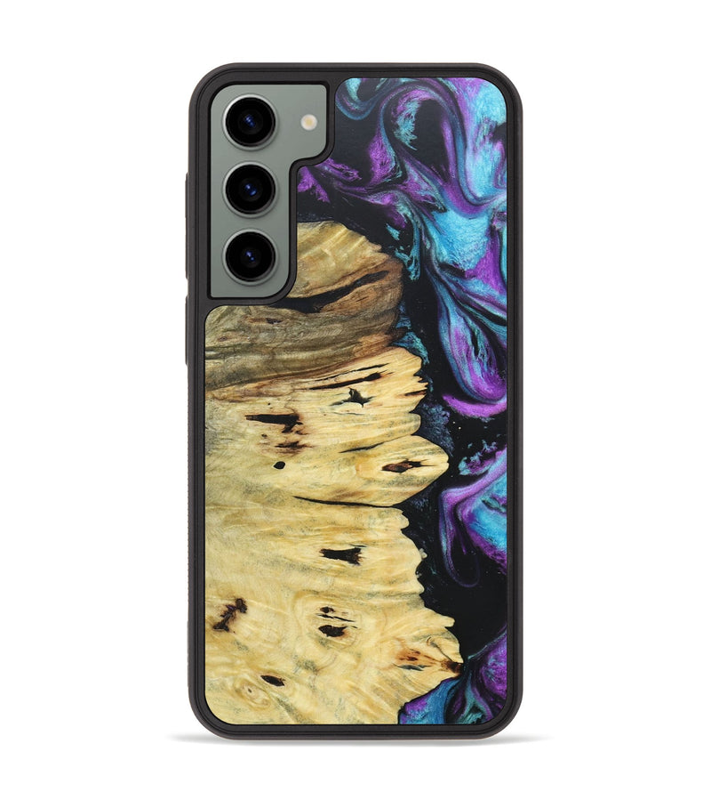 Galaxy S23 Plus Wood+Resin Phone Case - Alisa (Purple, 677232)