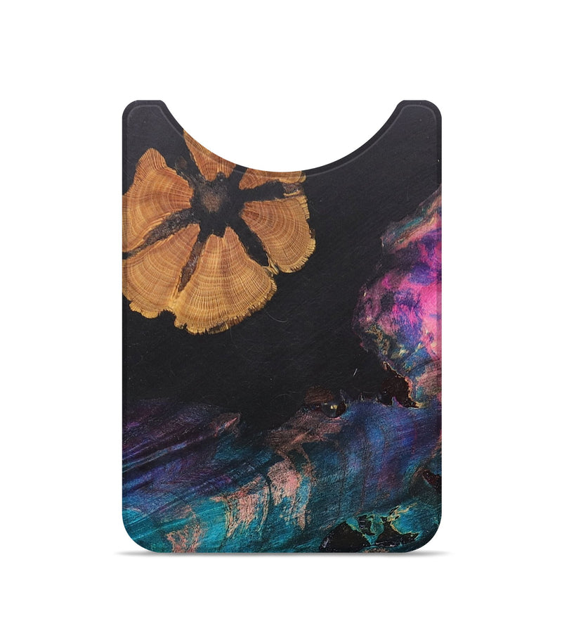 Live Edge Wood+Resin Wallet - Alex (Pure Black, 677454)