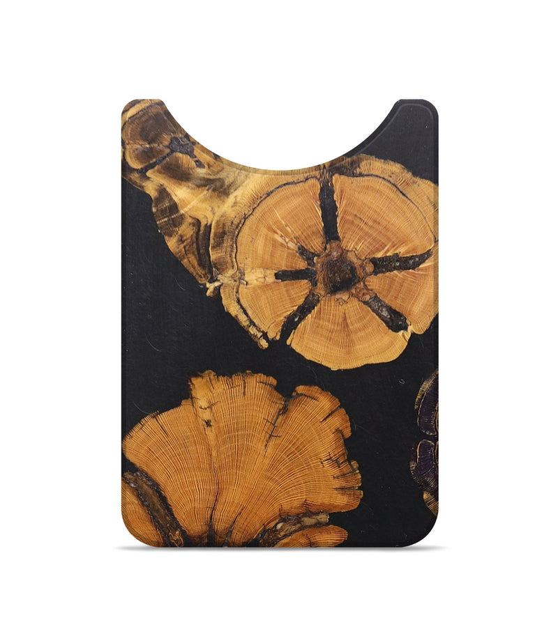 Live Edge Wood+Resin Wallet - Hugo (Pure Black, 677457)