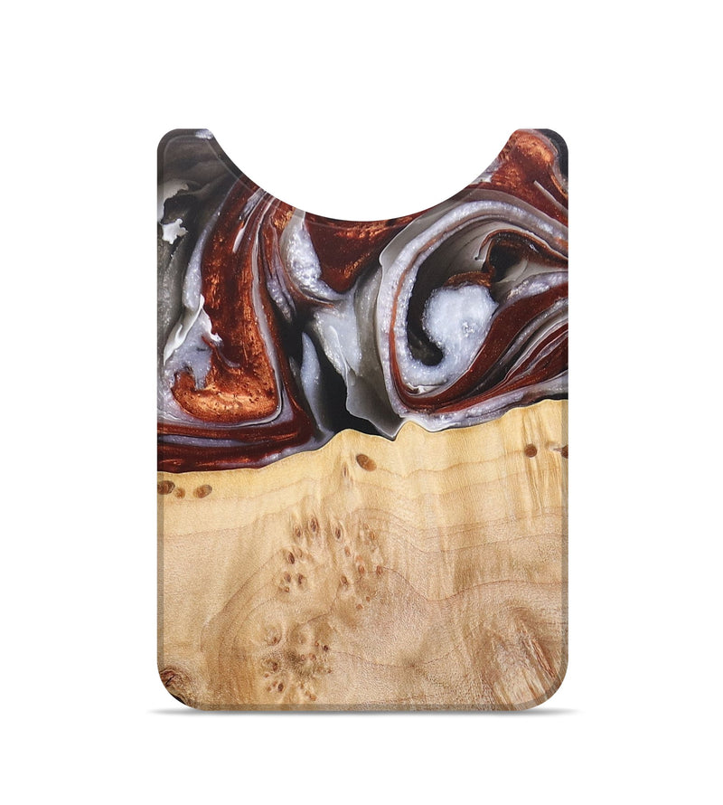Live Edge Wood+Resin Wallet - Serena (Black & White, 677472)