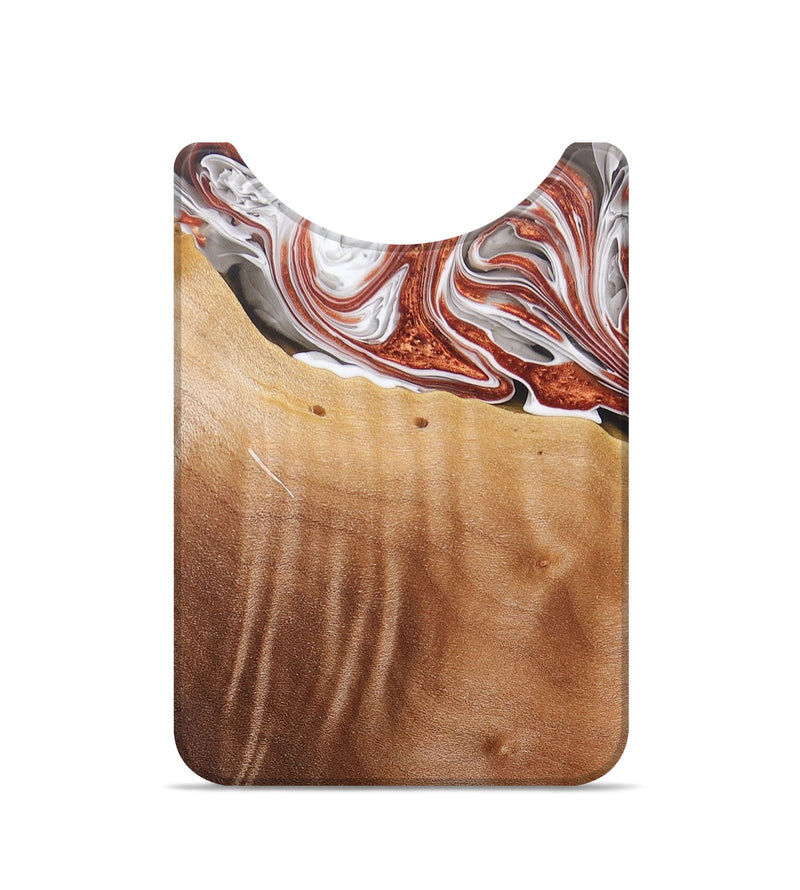 Live Edge Wood+Resin Wallet - Reid (Black & White, 677474)