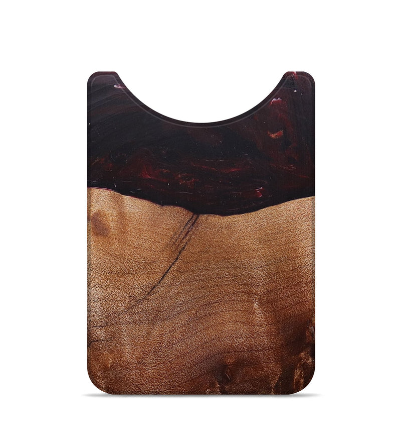 Live Edge Wood+Resin Wallet - Darin (Red, 677542)