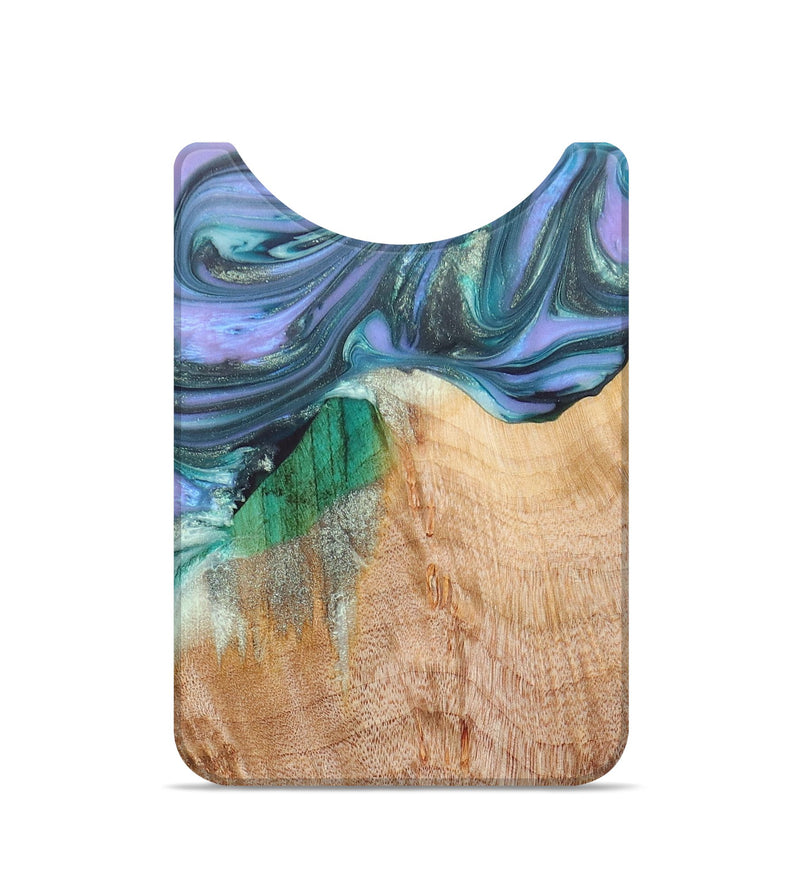 Live Edge Wood+Resin Wallet - Gene (Purple, 677544)