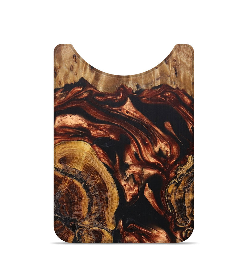 Live Edge Wood+Resin Wallet - Duane (Red, 677547)
