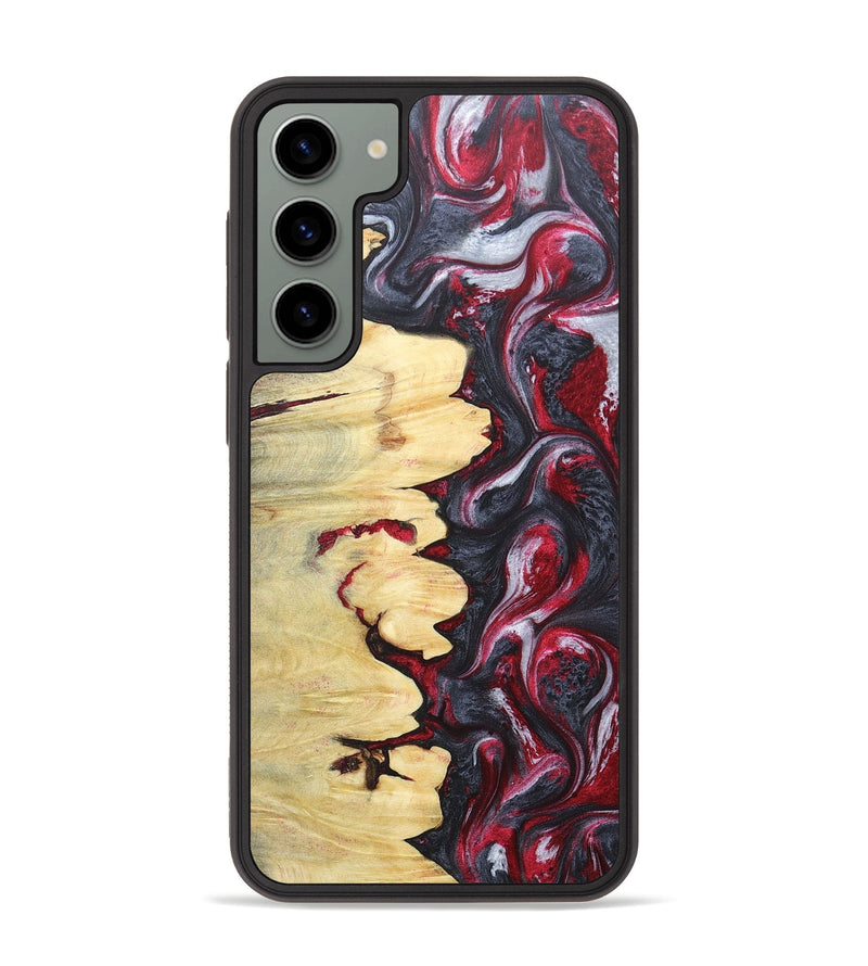 Galaxy S23 Plus Wood+Resin Phone Case - Helen (Red, 677739)