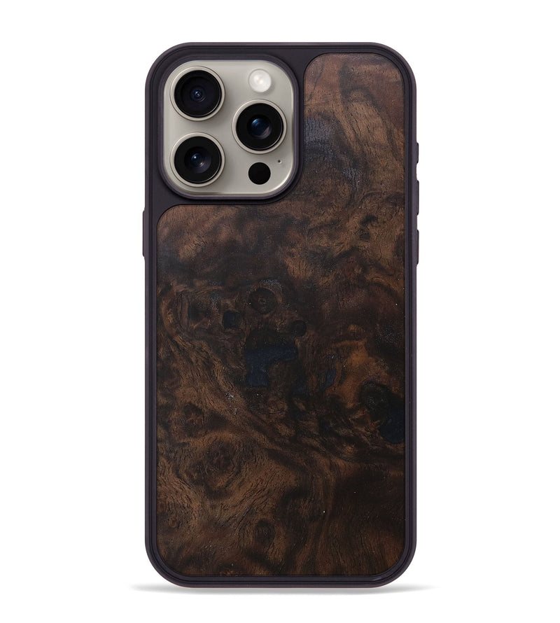 iPhone 15 Pro Max Wood+Resin Phone Case - Israel (Wood Burl, 677763)