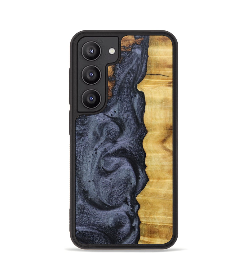 Galaxy S23 Wood+Resin Phone Case - Dennis (Pure Black, 677842)