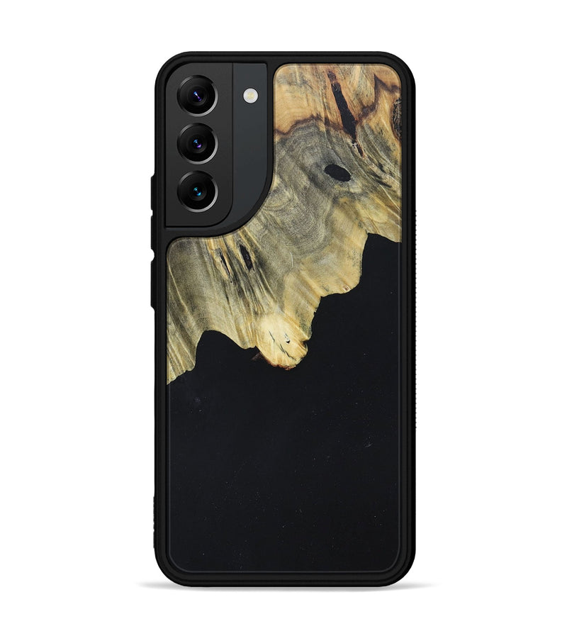 Galaxy S22 Plus Wood+Resin Phone Case - Olga (Pure Black, 677847)