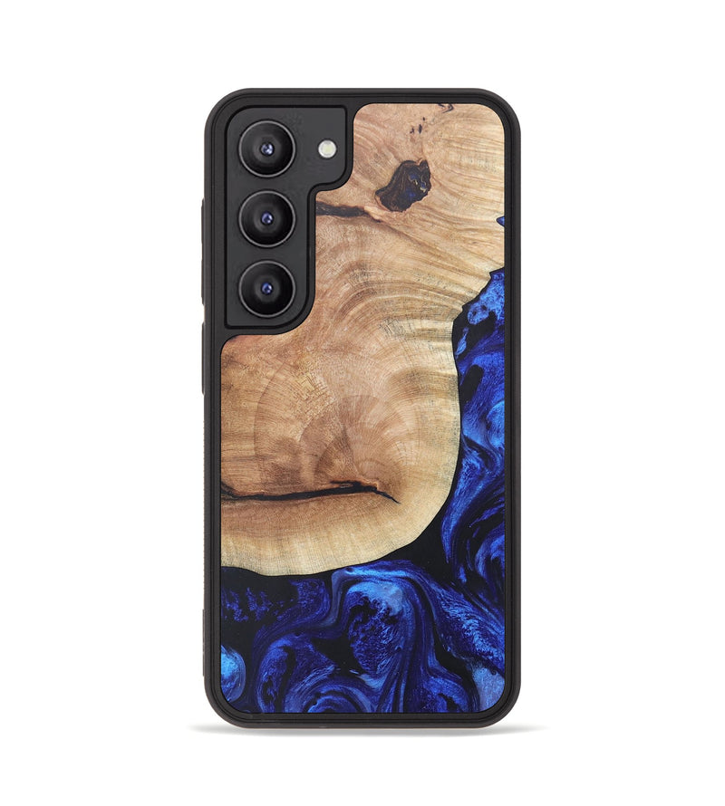 Galaxy S23 Wood+Resin Phone Case - Shayla (Blue, 677874)
