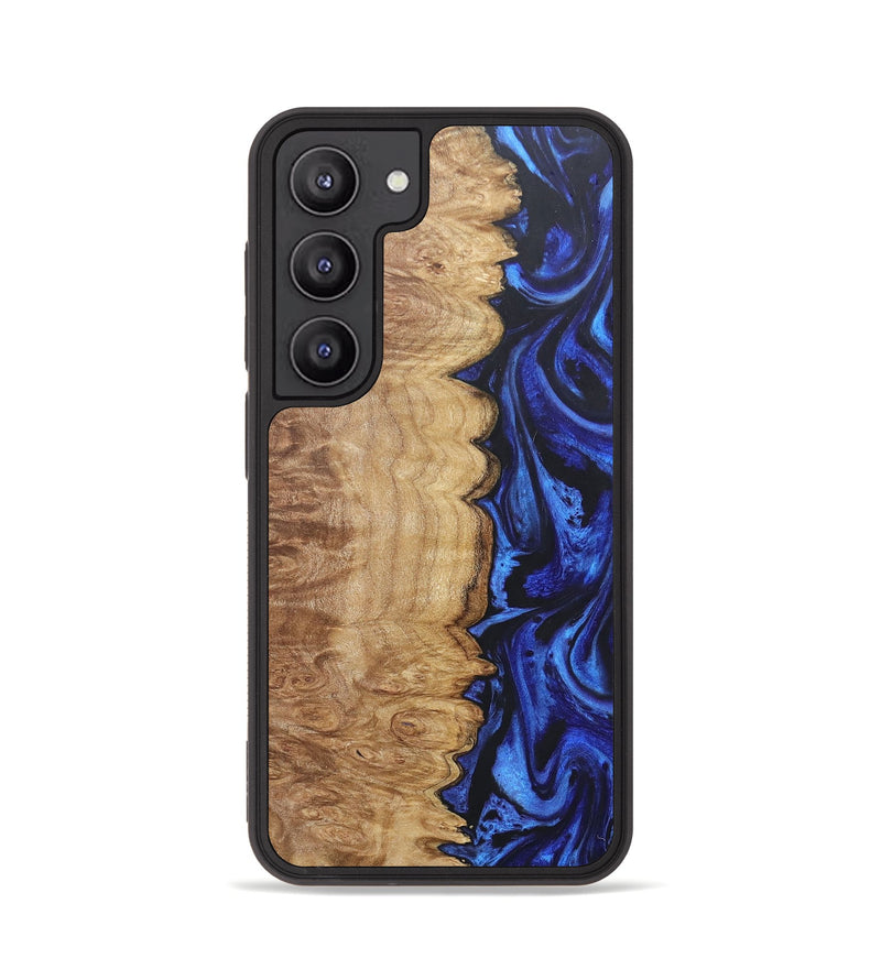 Galaxy S23 Wood+Resin Phone Case - Saylor (Blue, 677916)