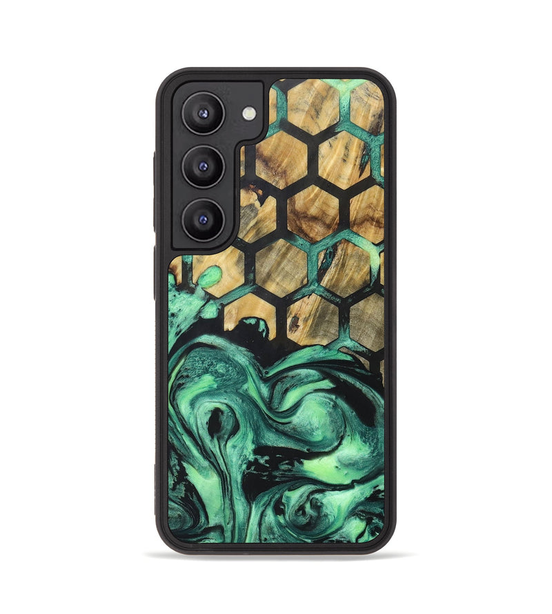 Galaxy S23 Wood+Resin Phone Case - Jasper (Pattern, 677983)