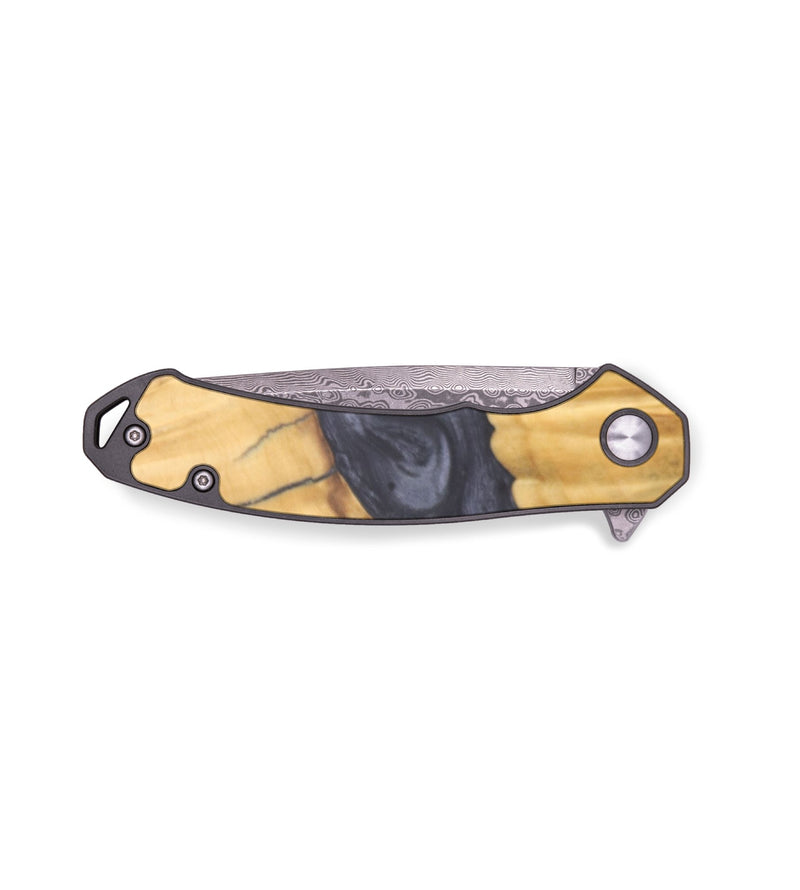 EDC Wood+Resin Pocket Knife - Grady (Pure Black, 678020)