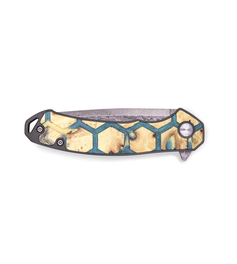 EDC Wood+Resin Pocket Knife - Francine (Pattern, 678041)