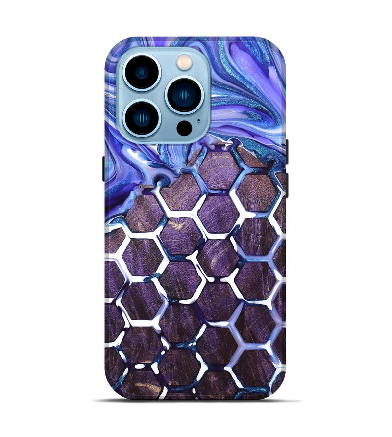 iPhone 14 Pro Wood+Resin Live Edge Phone Case - Luann (Pattern, 678213)