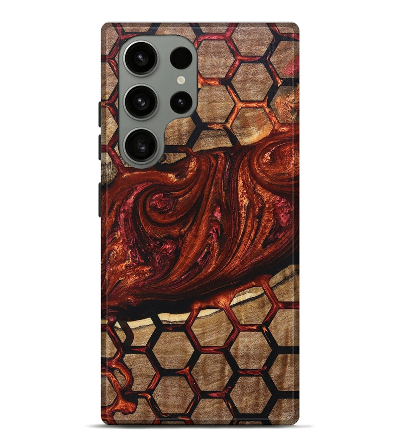 Galaxy S23 Ultra Wood+Resin Live Edge Phone Case - Ace (Pattern, 678224)