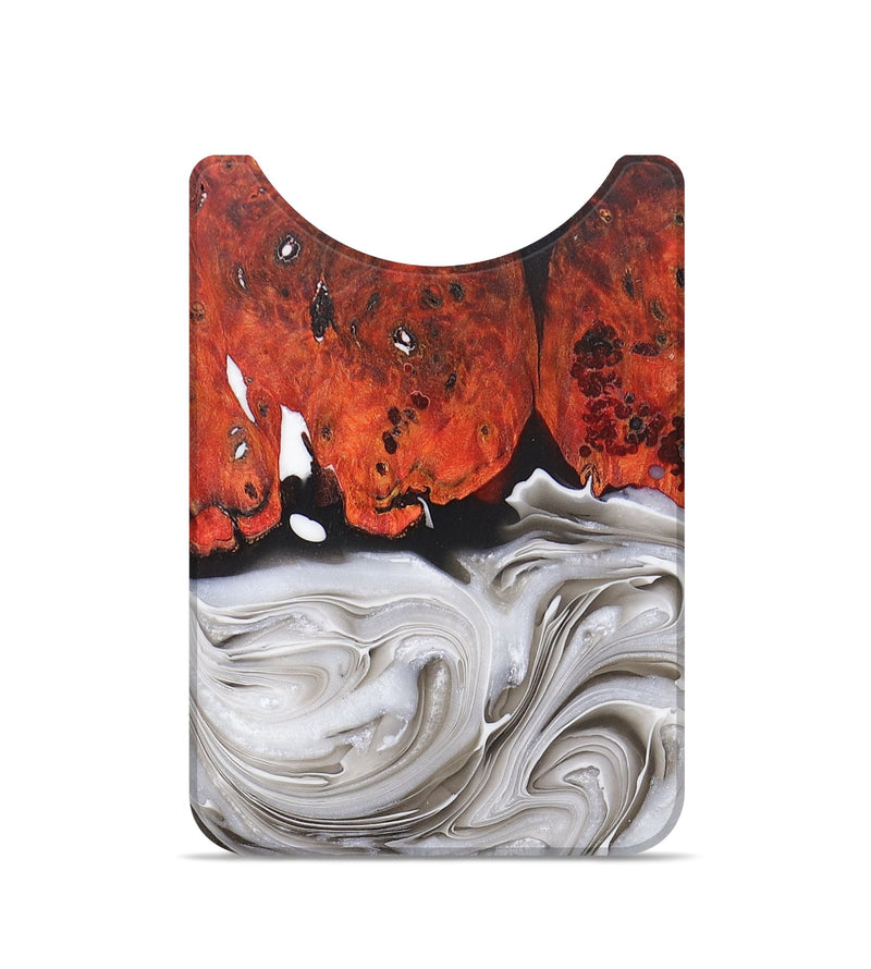 Live Edge Wood+Resin Wallet - Jade (Black & White, 678239)