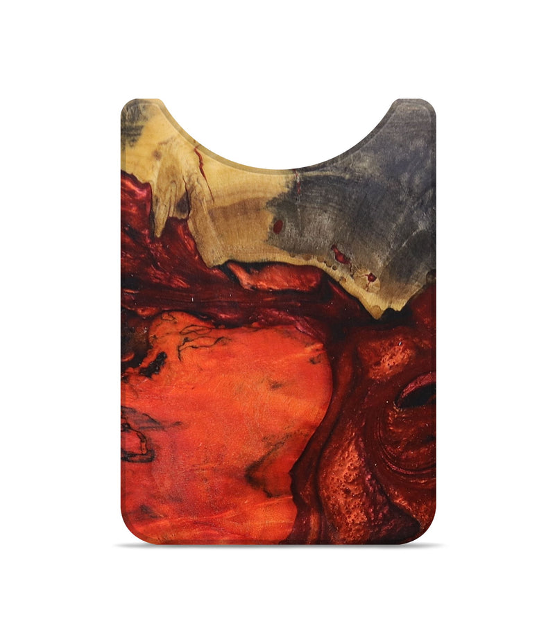 Live Edge Wood+Resin Wallet - Trent (Red, 678240)