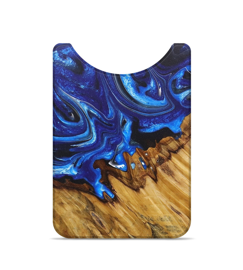 Live Edge Wood+Resin Wallet - Sherry (Blue, 678251)
