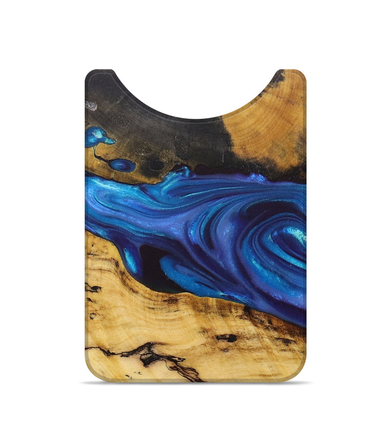 Live Edge Wood+Resin Wallet - Daryl (Blue, 678254)