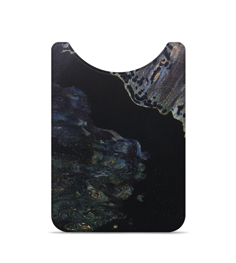Live Edge Wood+Resin Wallet - Brianne (Pure Black, 678261)