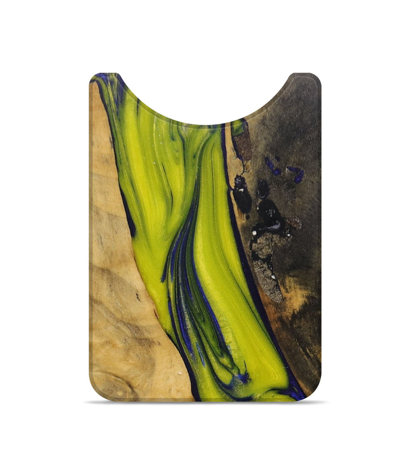 Live Edge Wood+Resin Wallet - Valentina (Blue, 678273)