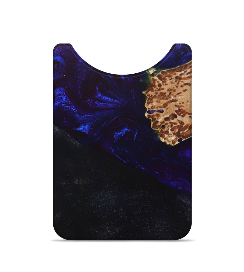 Live Edge Wood+Resin Wallet - Winston (Blue, 678317)