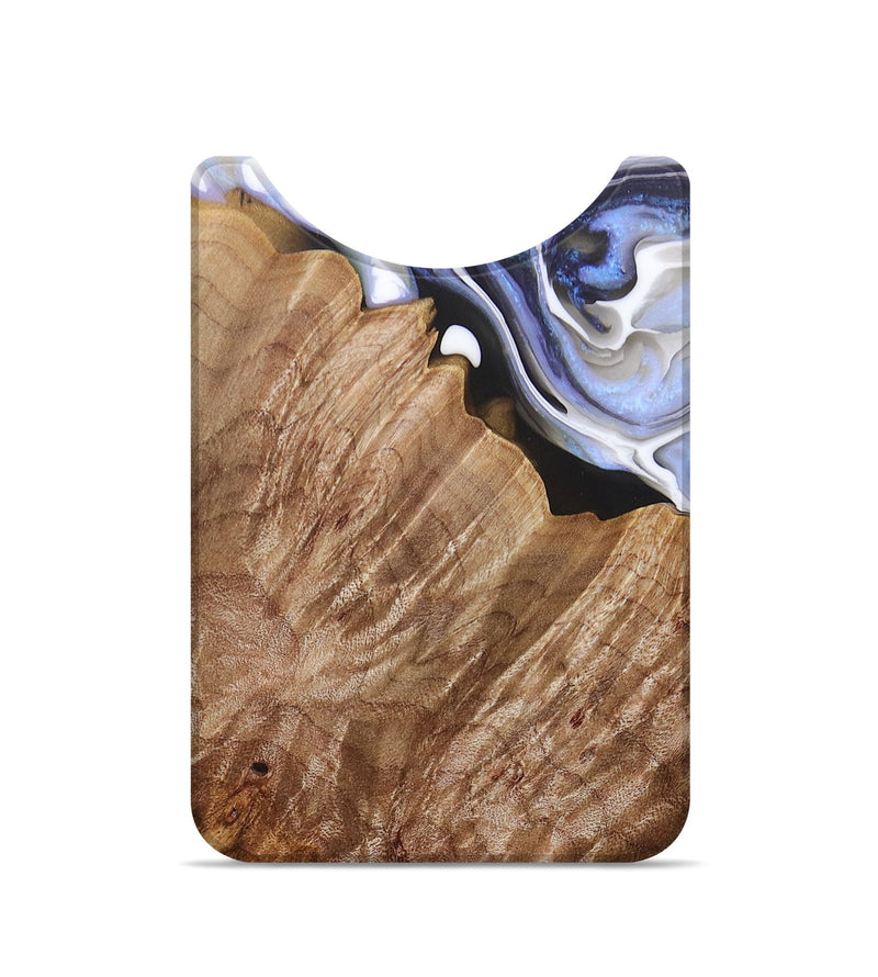 Live Edge Wood+Resin Wallet - Ayden (Black & White, 678321)