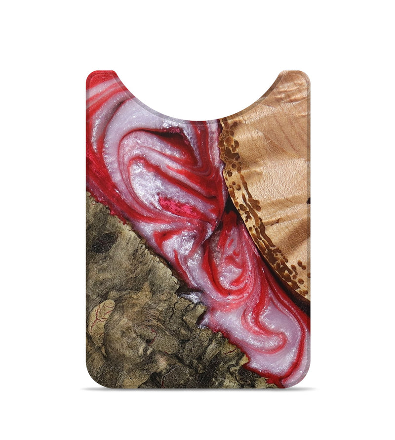 Live Edge Wood+Resin Wallet - Presley (Red, 678326)